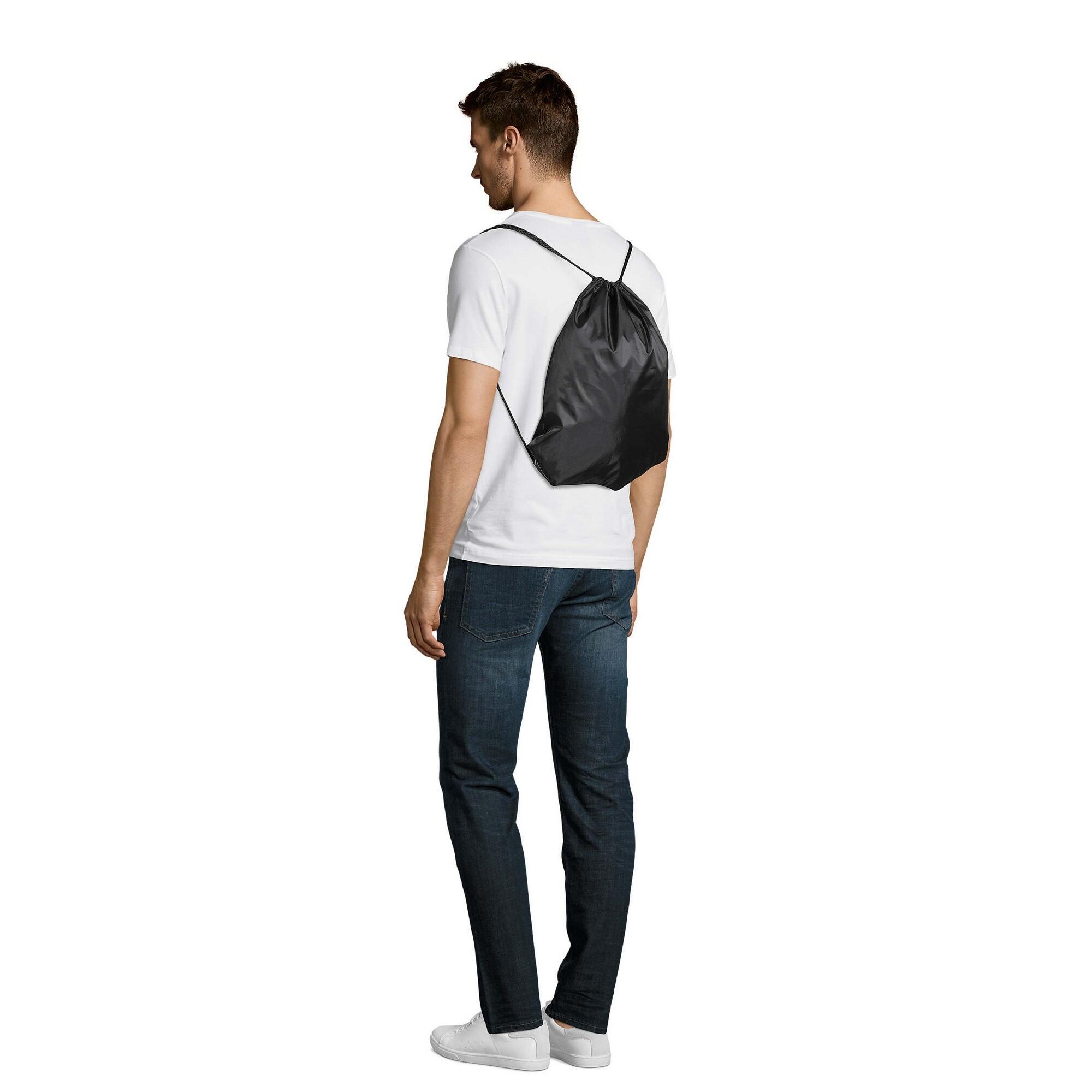 Urban Gymsac Drawstring Bag (Black) 2/3