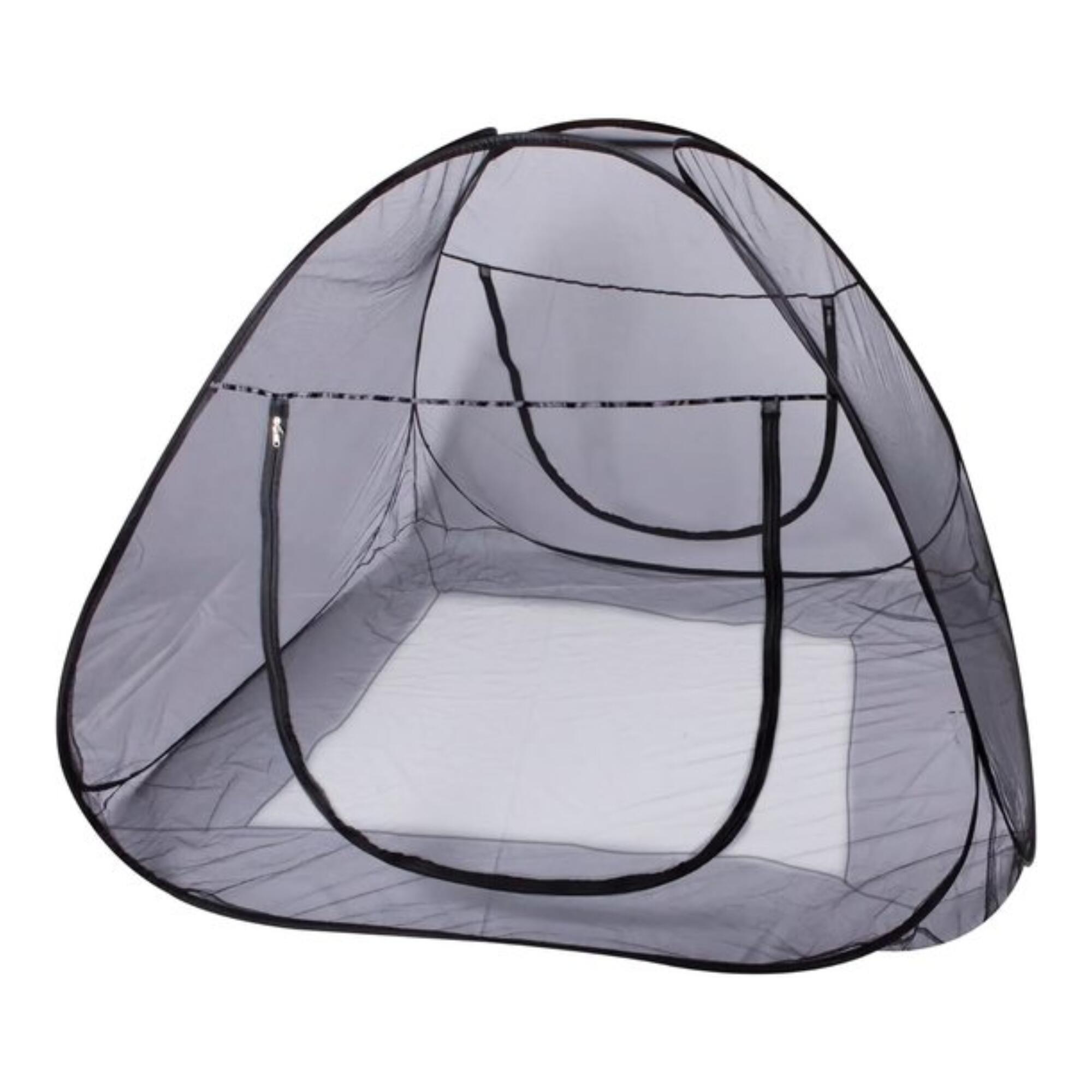 DERYAN Deryan Bed Tent Pop-Up - Mosquito Net - 200x180cm - Black