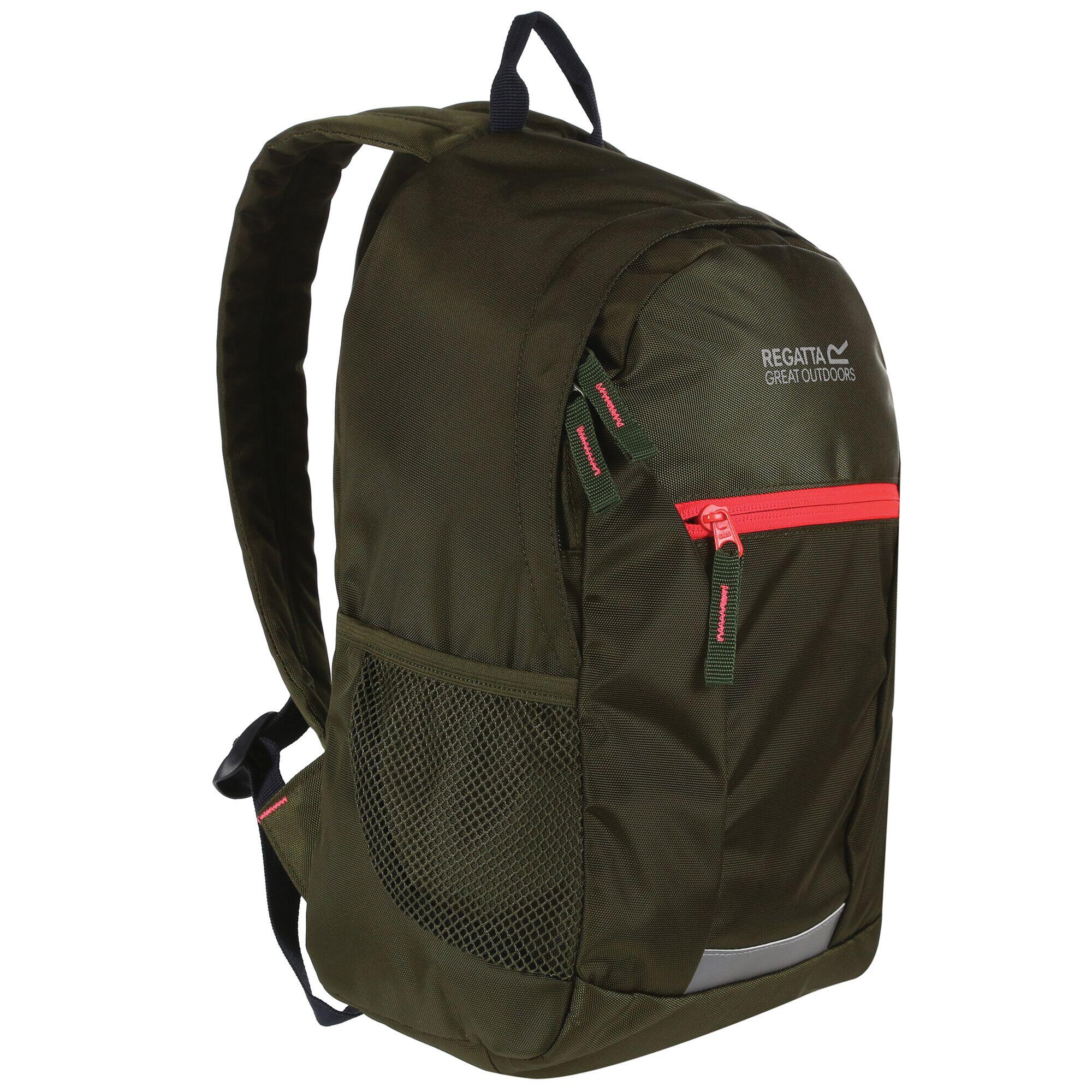Jaxon III Rugzak (10 Liter) (Cipres Groen/Diva Roze) 4/5