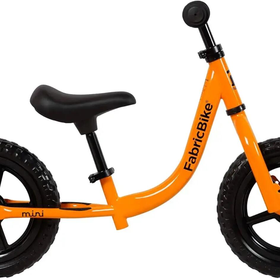 FABRICBIKE Mini - 12" balance bike for children, ages 2-5. Orange