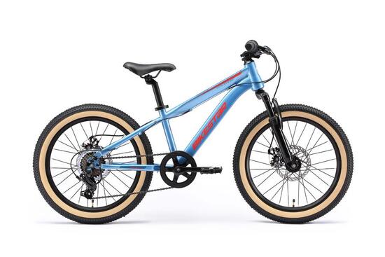 VTT 20" vélo enfant 6 ans, semi-rigide, 7 vitesses, frein à disque