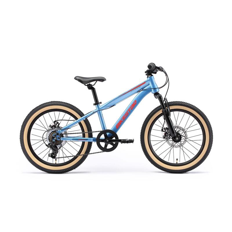 VTT 20" vélo enfant 6 ans, semi-rigide, 21 vitesses, frein à disque