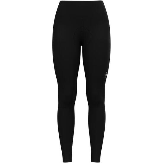 Lange, trägerlose Damen-Trikothose Odlo Zeroweight Warm Schwarz