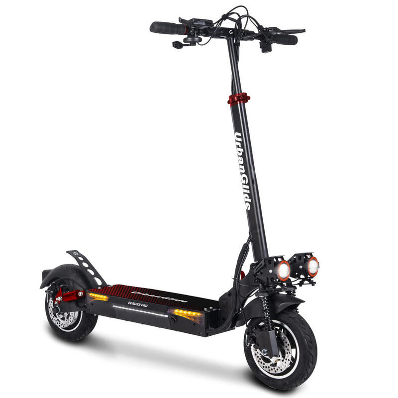URBANGLIDE eCross Pro ES – Trottinette Électrique 800W – 50 km d'Autonomie –