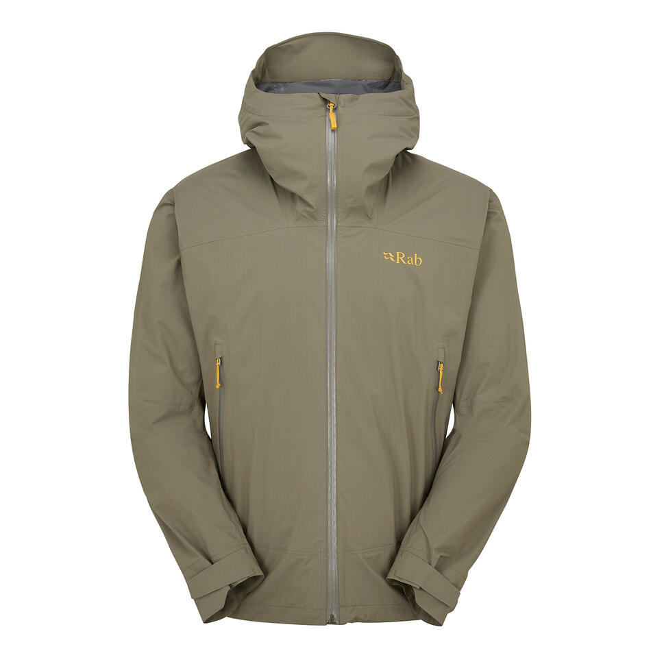 Kurtka przeciwdeszczowa męska Rab Downpour Light Jacket z kapturem