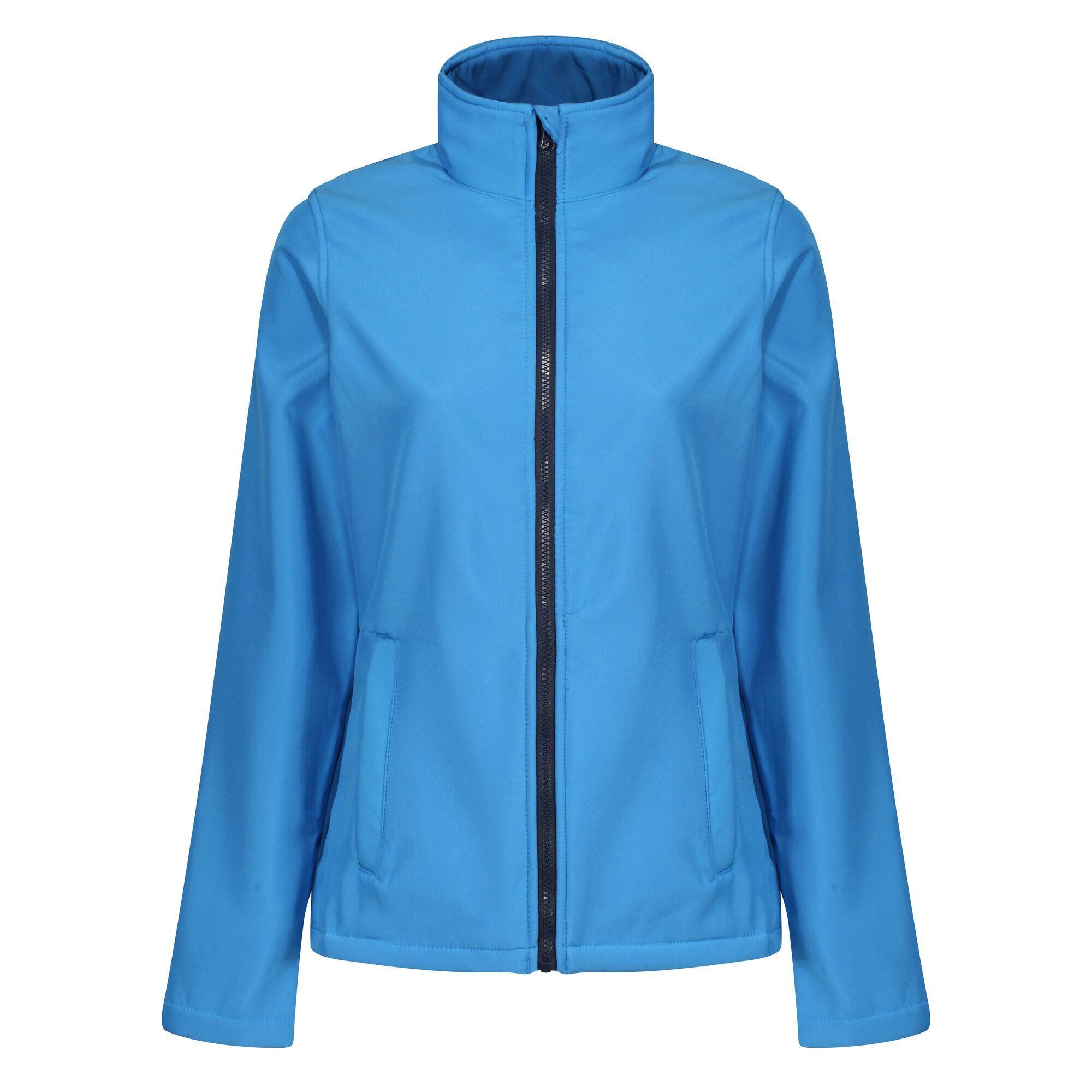 REGATTA Standout Womens/Ladies Ablaze Printable Soft Shell Jacket (French Blue/Navy)