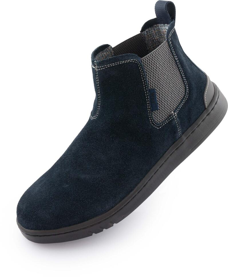 Eleganckie niebieskie skórzane buty męskie - Woz David 202, rozmiar 43