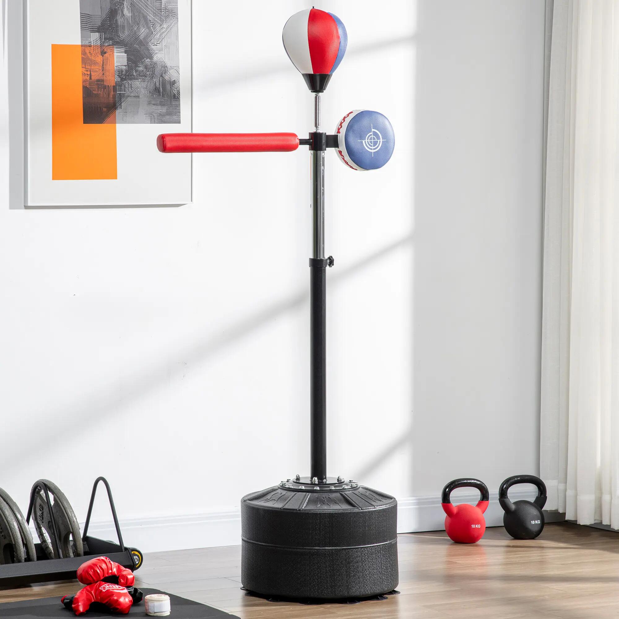 support de boxe - boxing - unisexe - réglable, base lestable - noir 4/6