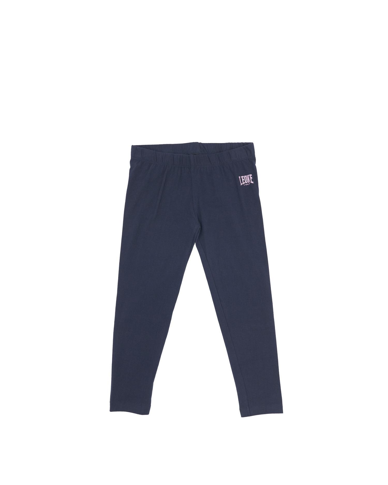 Leggings básicas de menina com logo pequeno 7/7
