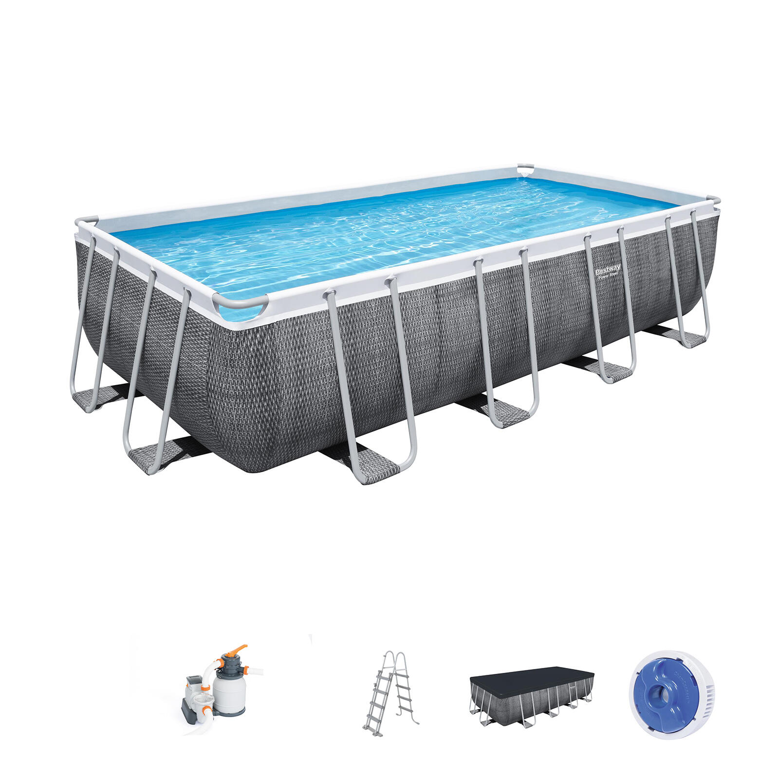 BESTWAY Piscina Desmontável Bestway Power Steel 549x274x122 cm Filtro de Areia 5.678 l/h