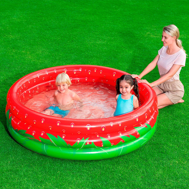 BESTWAY PISCINA GONFLABILA 3 INELE CAPSUNA 160X38 CM