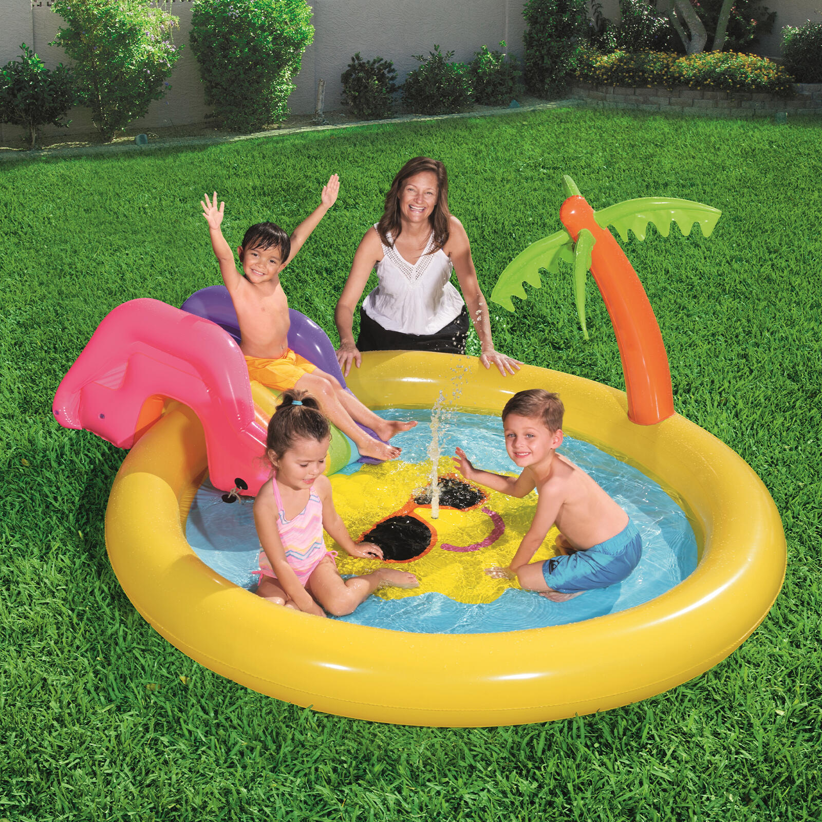 Piscina Insuflável para crianças Bestway Sunnyland Splash Play 237x201x104 cm 2/7