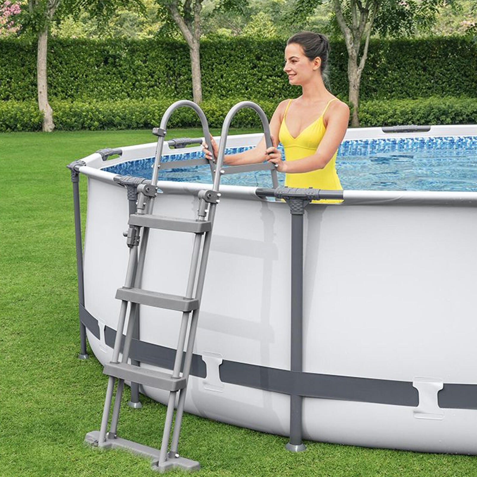 Piscina Desmontável Bestway Steel Pro Max 305x100cm Filtro de Cartucho e Escada 2/5