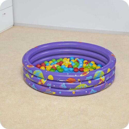 Piscina de Bolas Hinchable Tipi de Bolas Infantil Bestway 102x102x25 cm 4/6