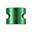 Double collier de serrage Twin Slit Vert