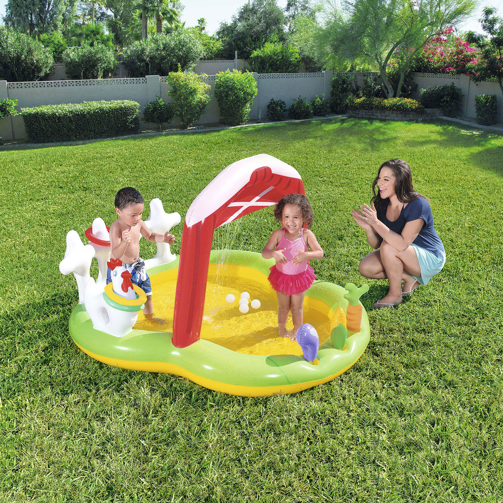 Piscina para bebés Bestway 175x147x102 cm Fast Farm Design 4/5