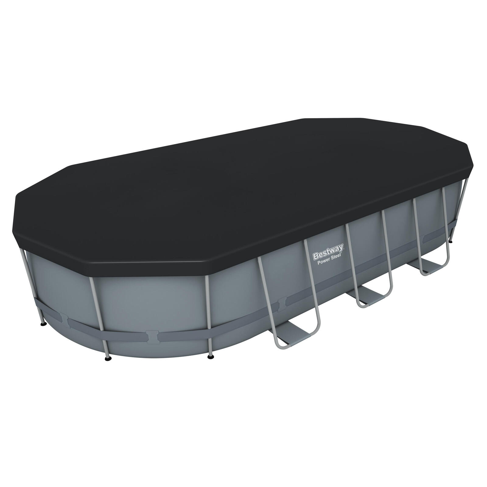 Piscina Desmontable Tubular Bestway Power Steel Oval 549x274x122 cm con Depurado 2/7