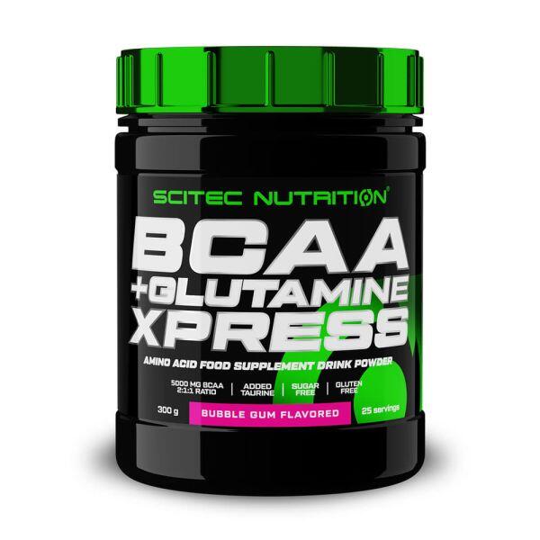 SCITEC NUTRITION Bcaa glutamine xpress - 300g Bubble Gum (chiclete) da Scitec Nutrition
