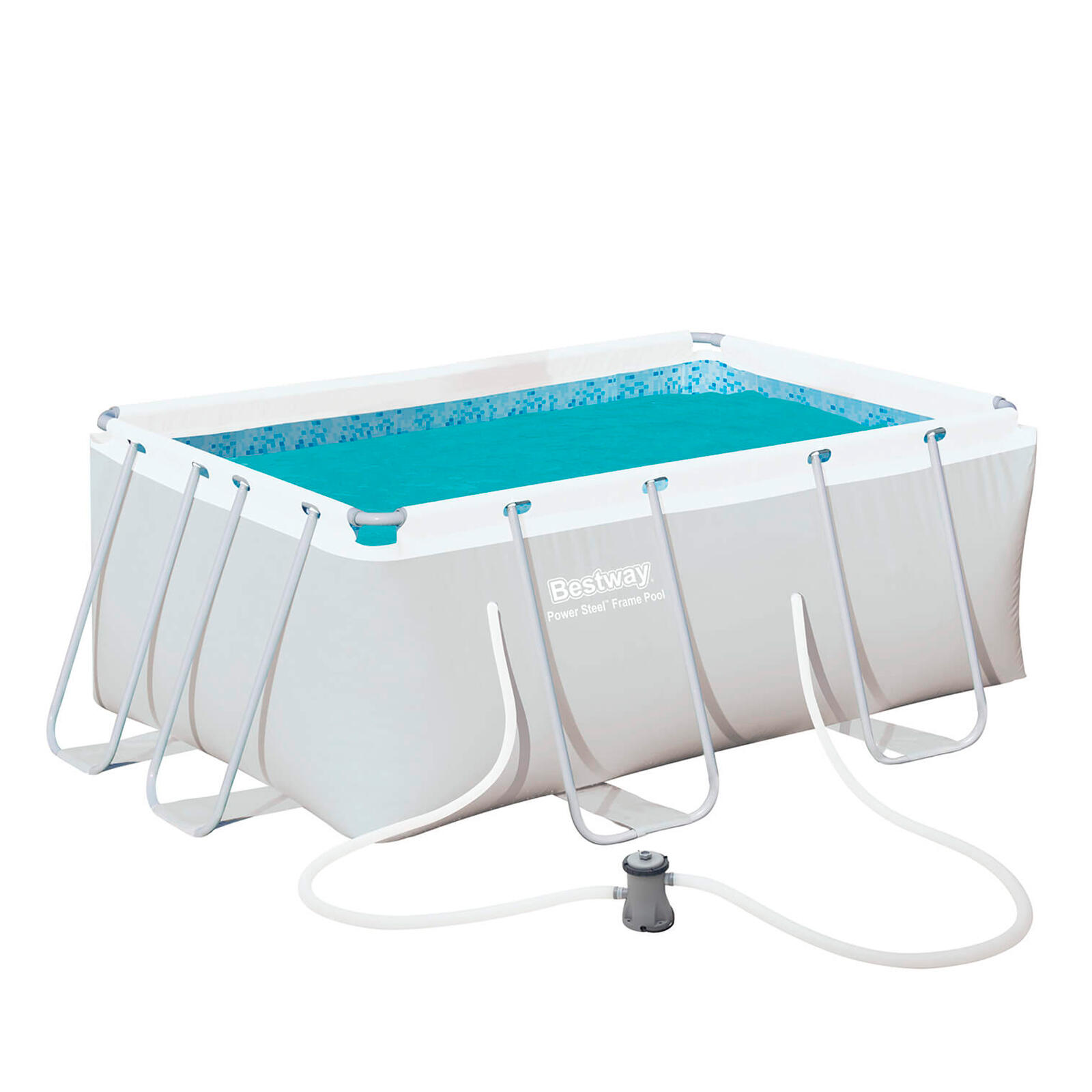Piscina Desmontable Tubular Rectangular Bestway Power Steel 287x201x100 cm con D 1/5