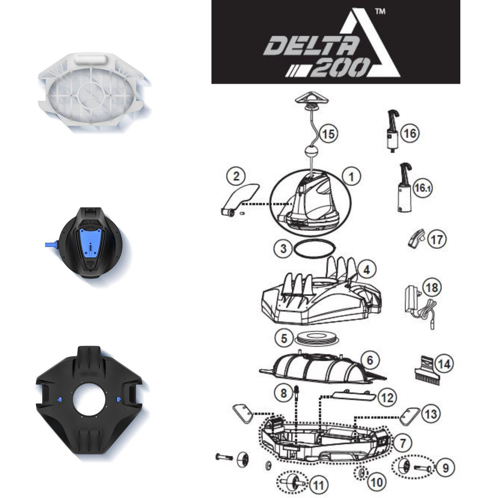 Kokido Delta 200 Accu oplaadbare robot zwembadreiniger 4/5