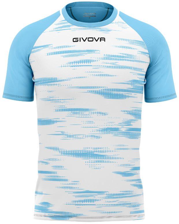 Tricou sport Givova Pixel White-sky White