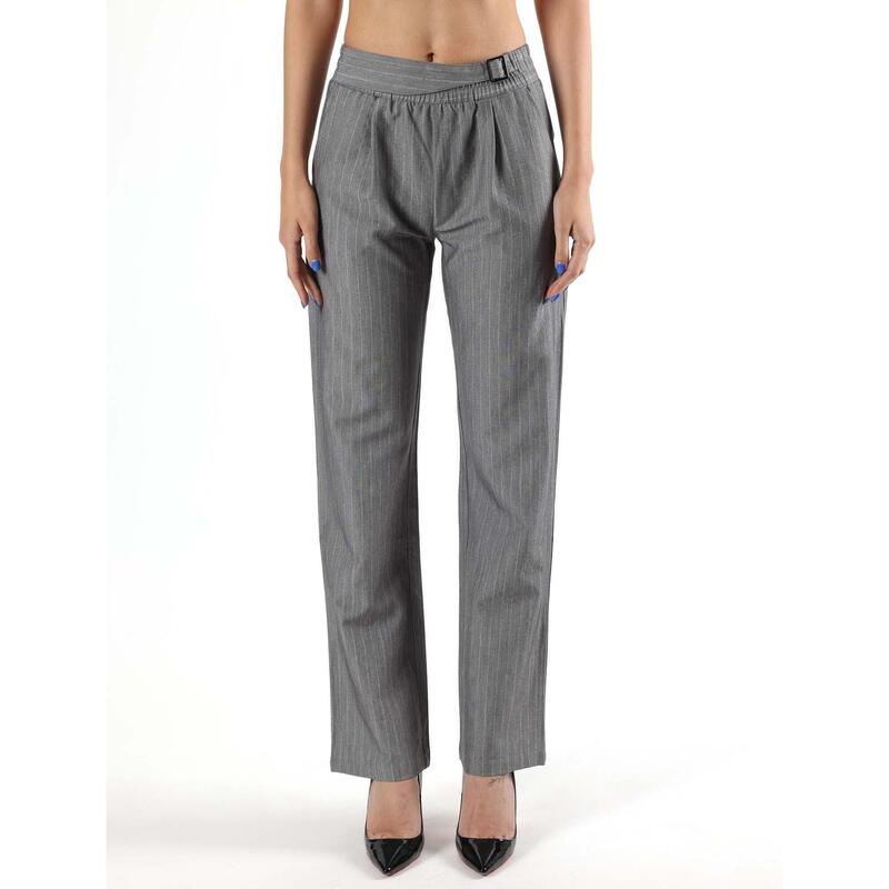 Pantaloni palazzo din poplin Leone Be Glam