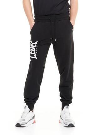 Pantalon homme Leone Basic avec grand logo en coton non brossé
