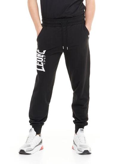 Pantalon homme Leone Basic avec grand logo en coton non brossé