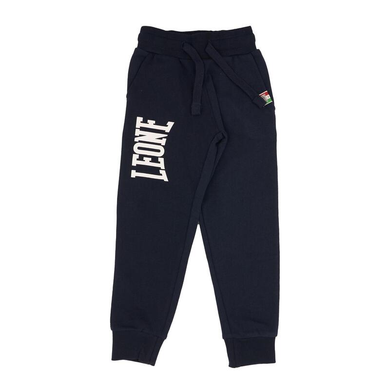Pantaloni jogger simpli cu logo mare pentru băieți