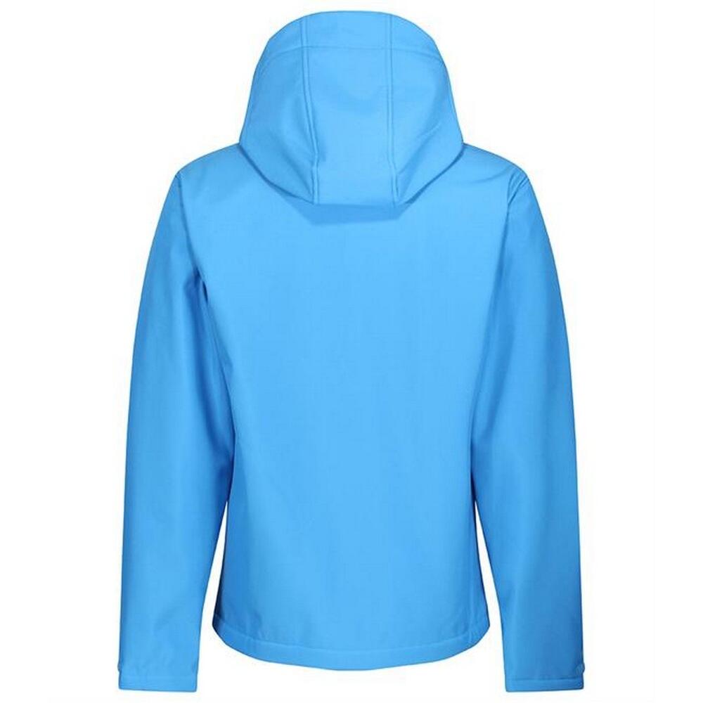 Mens Venturer Hooded Soft Shell Jacket (French Blue/Navy) 2/5