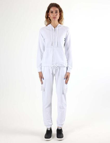 Tuta da donna con zip e cappuccio non felpata Leone Be Glam