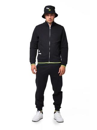 Leone Active Herren-Trainingsanzug mit Reißverschluss und Kragen