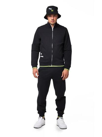 Leone Active Herren-Trainingsanzug mit Reißverschluss und Kragen