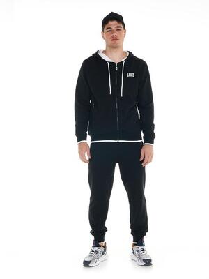 Sportief fluo heren trainingspak met capuchon