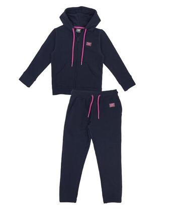 Survêtement fille avec capuche et zip intégral Basic