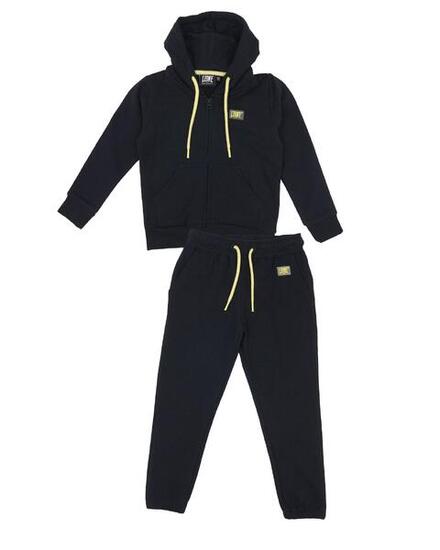 Survêtement fille basique avec capuche et zip intégral