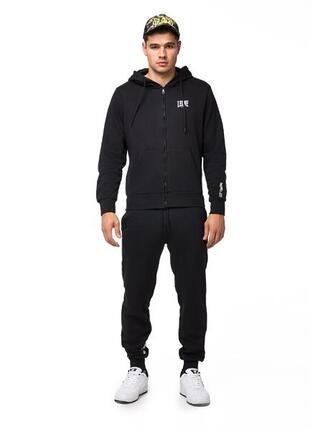 Leone Basic Herren-Trainingsanzug mit Kapuzenpullover und Hose