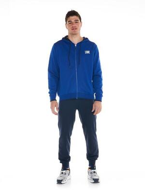 Sportief fluo heren trainingspak met capuchon