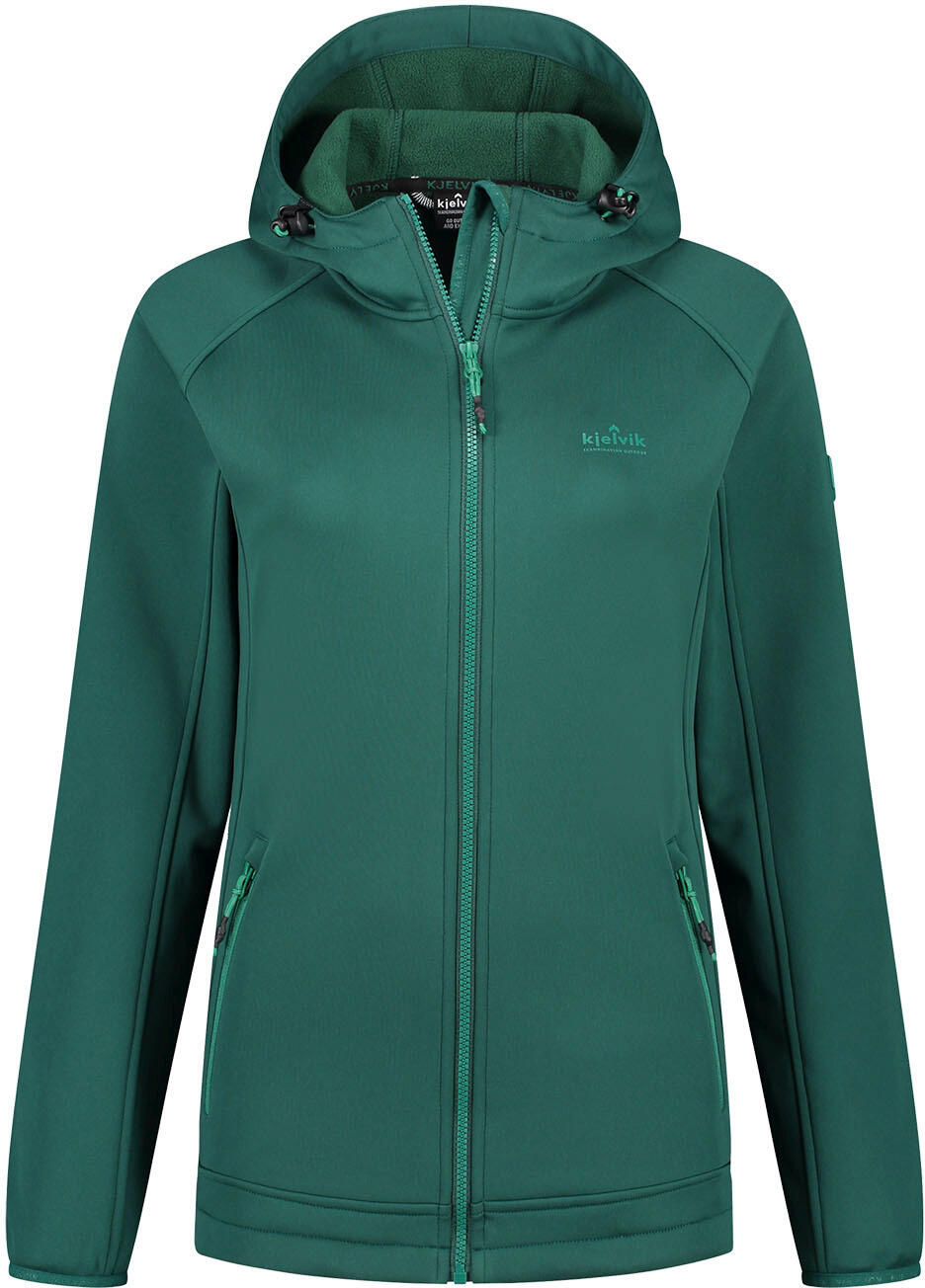 JACK WOLFSKIN Ladies Softshell Jacket Kjelvik Kelly Green 46 - winddicht und atmungsaktiv