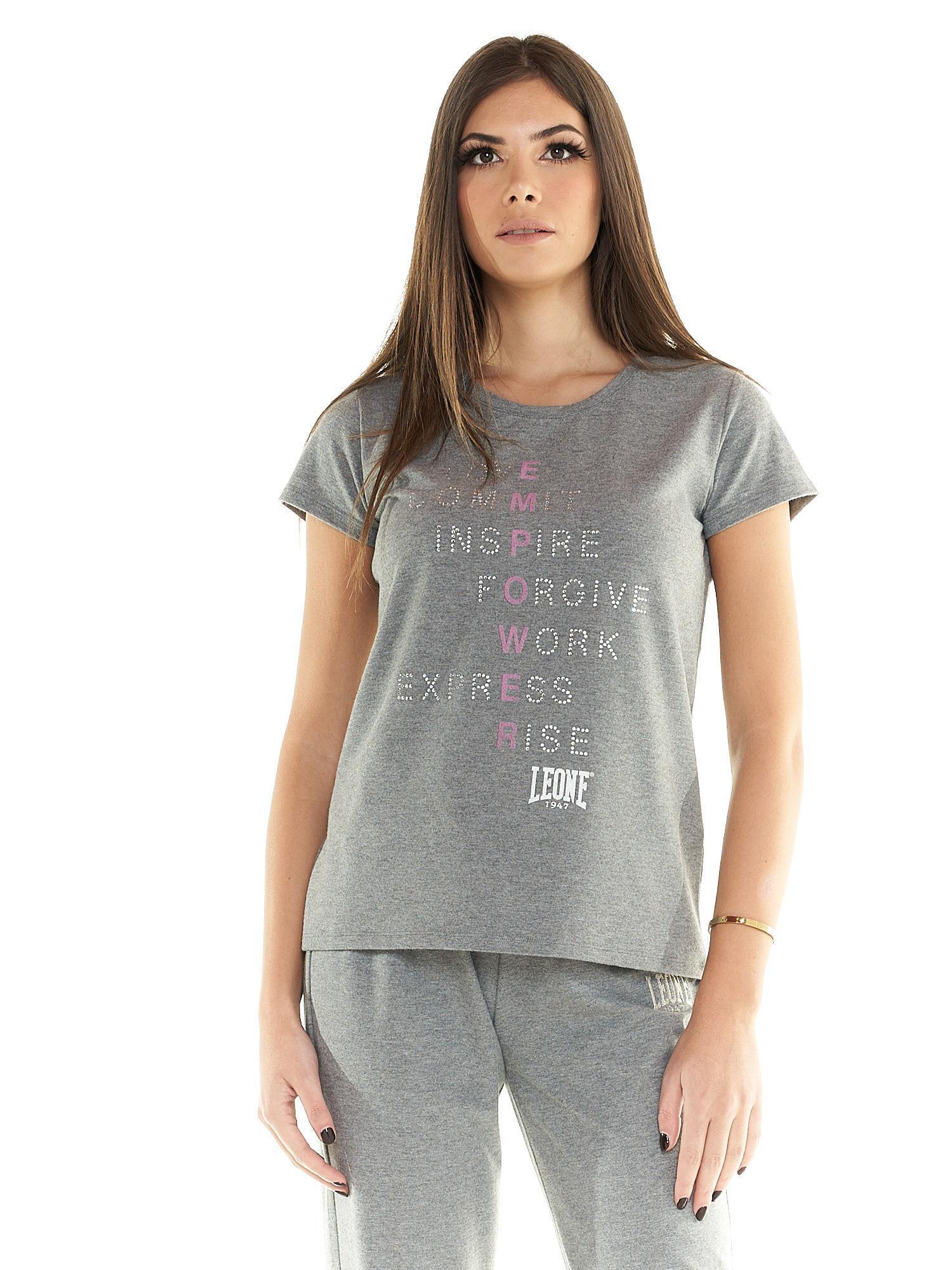 Tricou Leisure pentru femei cu mânecă scurtă, cu imprimeu leu