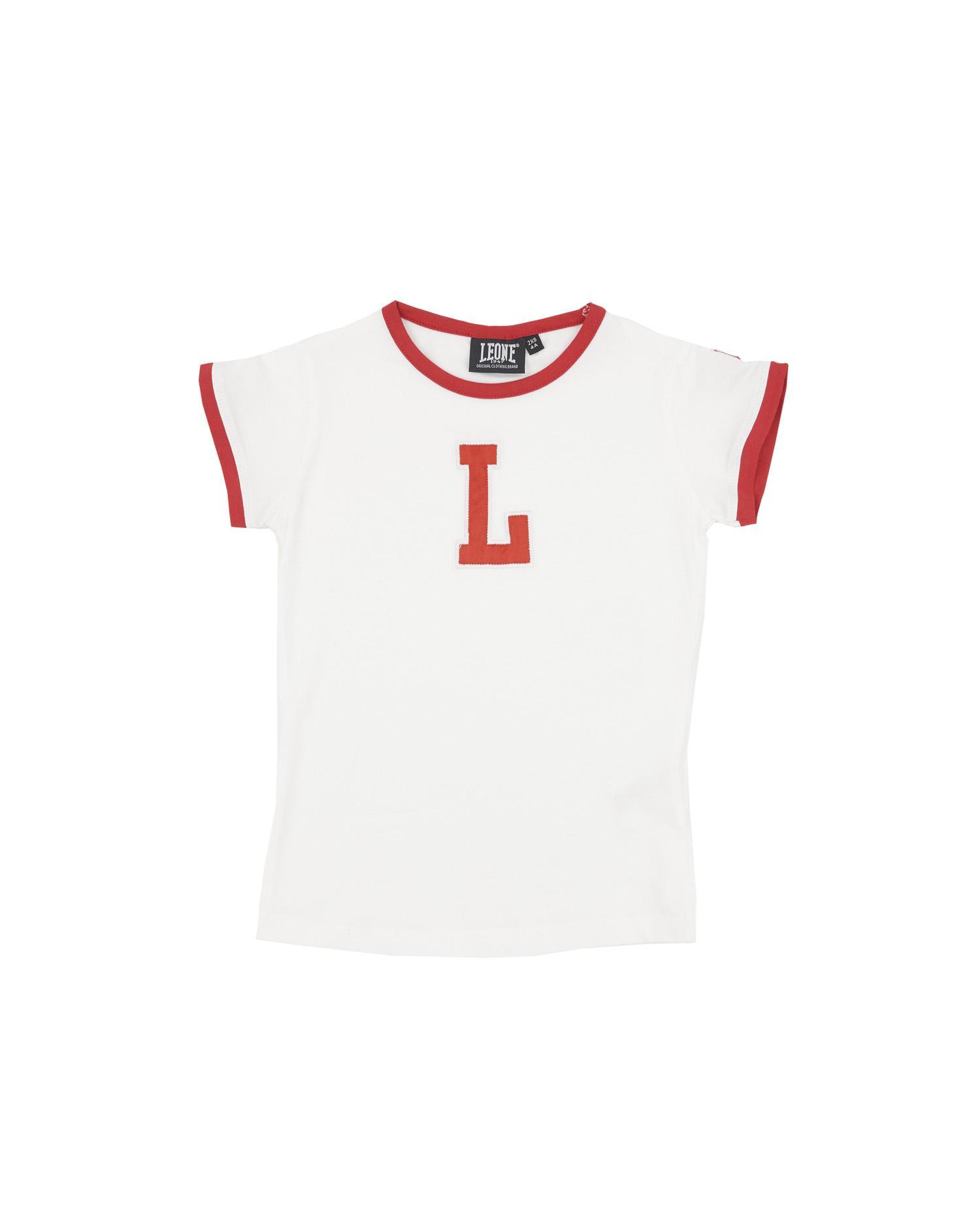 Tricou cu mânecă scurtă pentru fete și literă „L” College
