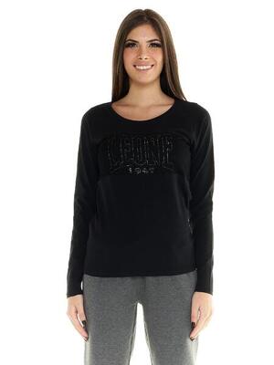 T-shirt Leone donna con maniche lunghe Scooter