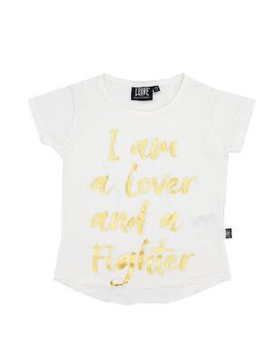 Chique boxing-meisjes-t-shirt met korte mouwen