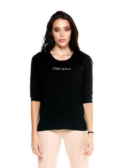 T-shirt Leone donna con maniche 3/4 Winter Chic Boxing