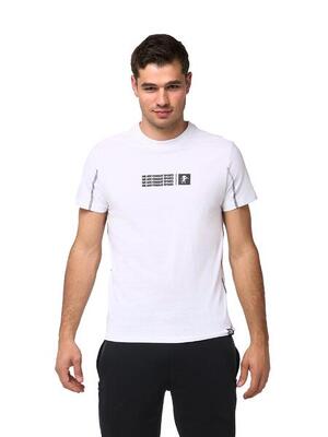 Leone zwart-wit heren t-shirt met korte mouwen