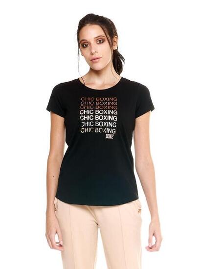 T-shirt Leone donna con maniche corte Winter Chic Boxing