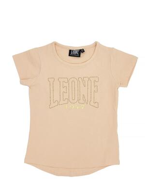 Meisjes-t-shirt met korte mouwen en groot chic boxing-logo