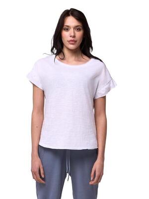 Leone 1947 apparel t-shirt met tie-dye ruches. frisse en levendige look.