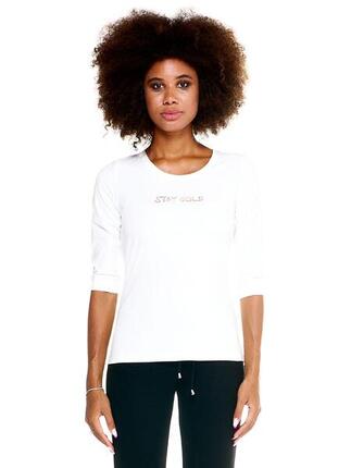 T-shirt de boxe Leone pour femme, manches 3/4, style hiver chic