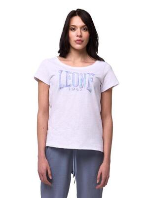 Leone blauw dames t-shirt met korte mouwen